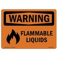 Signmission Safety Sign, OSHA WARNING, 12" Height, 18" Width, LÂ¡quidos Inflamables, Landscape OS-WS-D-1218-L-11957